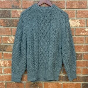 H&M Charcoal Gray Cozy Cable Knit Sweater